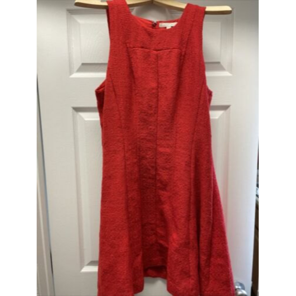 Banana Republic Red Tweed Dress Size 10